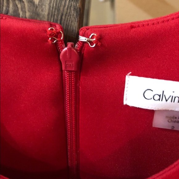 NWT Calvin Klein red dress size 2. Stunning! - Picture 3 of 8